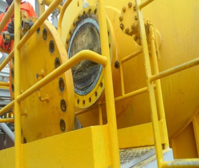 SHUT DOWN PROCESS OF FPSO MYSTRAS-  WATER OUTLET SPOOLS CHANGE OUT, MECHANICAL CLEANING OF ASSOCIATED PIPING, DE-SANDING-CLEANING OF 5NO PRESSURE VESSELS