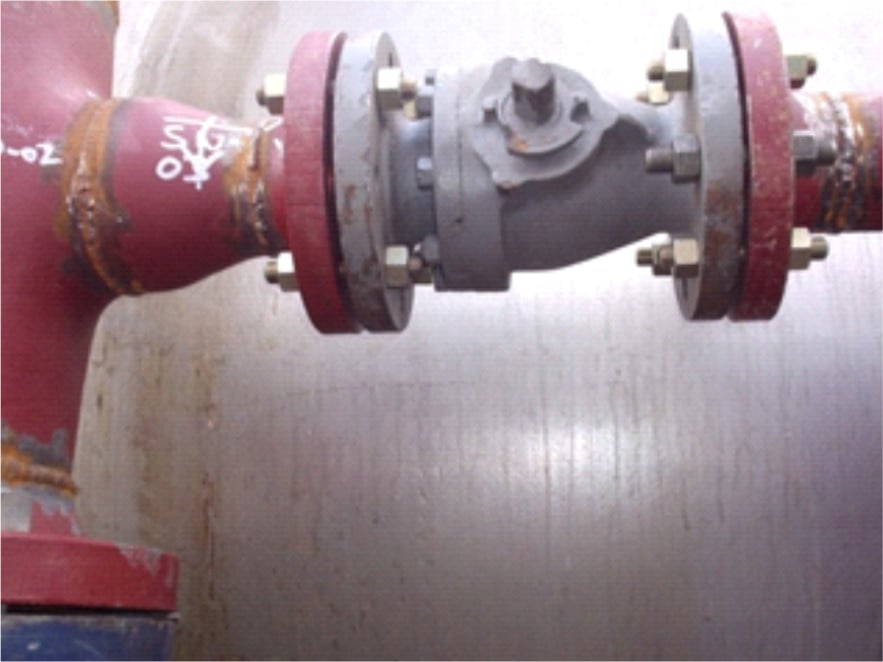 INSTALLED 12’’ X 6’’ TEE