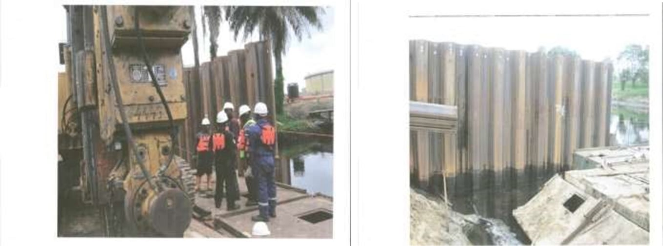  PILLING 18” COATED PIPES, INSTALLATION OF BEAMS AND GRATING AT NAOC OBAMA FLOW PLATFORM  